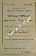 Book cover of Working Timetable of Mandatory trains - Section CH - Acton Grange Jn., Chester, Birkenhead & branches; Craven Arms, Mid Wales, Chester & Crewe; Crewe, Holyhead & branches; Wrexham, Birkenhead - 8 May 1978 to 13 May 1979 by British Railways London Midland Region